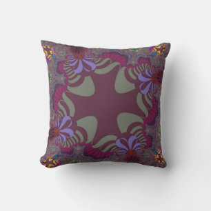 Burgundy Rainbow Cross Kissen