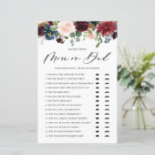 Burgundy Ratgeber, wer Mama oder Vater Baby Showsp (Stehend Vorderseite)