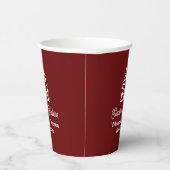 Burgundy Real Estate Company Custom Realtor Pappbecher (Rechts)