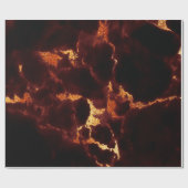 Burgundy Red Abstrakt Gold Black VIP Marmorstein Geschenkpapier (Flach)