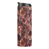 Burgundy Red Abstrakt Thermosbecher (Nach rechts gedreht)