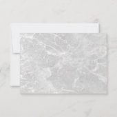 Burgundy Red Blooms Boho Wedding RSVP Karte (Rückseite)