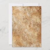 Burgundy Red Blume Gold Glitzer Weihnachts-Party Einladung (Rückseite)