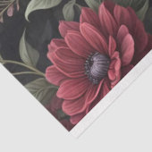 Burgundy Red Blume Gothic Decoupage Seidenpapier (Ausschnitt)