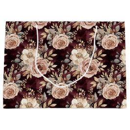 Burgundy Red Blush Brautparty Große Geschenktüte