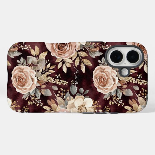 Burgundy Red Blush Case-Mate iPhone Hülle (Rückseite (Horizontal))