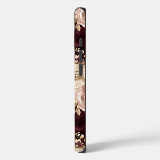 Burgundy Red Blush Case-Mate iPhone Hülle (Rückseite / Links)