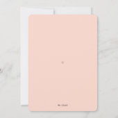 Burgundy Red Blush Floral Gold Glitzer Baby Showro Einladung (Rückseite)