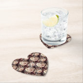 Burgundy Red Blush Floral Wedding Untersetzer (Vor Ort)