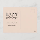 Burgundy Red Blush Geometric Pink Weihnachten (Rückseite)