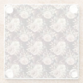 Burgundy Red Blush Glasuntersetzer (Rückseite)