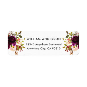 Burgundy Red Blush Gold Geometric Greenerity Weddi