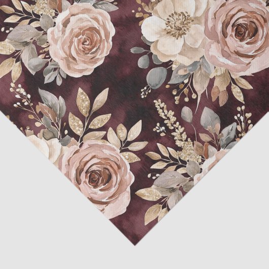 Burgundy Red Blush Seidenpapier (Ausschnitt)