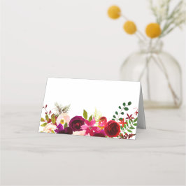 Burgundy Red Boho Lila Wedding jeder Anlass Platzkarte