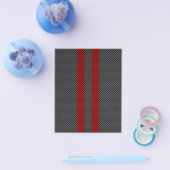 Burgundy Red Carbon Fibre Racing Stripes Flyer (Einzeln)