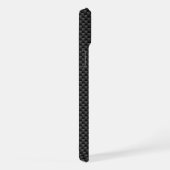 Burgundy Red Carbon Fibre Racing Stripes iPhone Hülle (Rechte Seite)