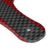 Burgundy Red Carbon Fibre Style Streifen Schneidebrett (Ecke)