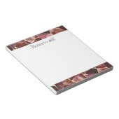Burgundy Red Chic Abstrakt Notizblock (angewinkelt)