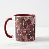 Burgundy Red Chic Abstrakt Tasse (Links)