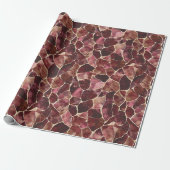 Burgundy Red Chic Abstraktes Brautparty Geschenkpapier (Ungerollt)