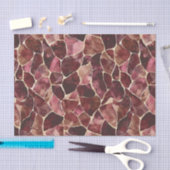 Burgundy Red Chic Abstraktes Brautparty Seidenpapier (Handwerk)