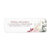 Burgundy Red Earthy Shades Floral Elegant (Vorne)