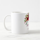 Burgundy Red Floral Boho Pensionierung Party Gesch Kaffeetasse (Links)