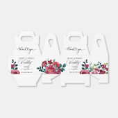 Burgundy Red Floral Rustic Boho Wedding Vielen Dan Geschenkschachtel (Ungefaltet)