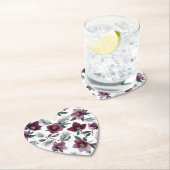 Burgundy Red Flowers Untersetzer (Vor Ort)