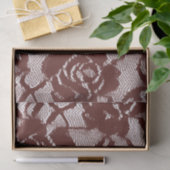 Burgundy Red Lace Floral Seidenpapier (Geschenk)