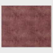 Burgundy Red Linen Look Geschenkpapier (Flach)
