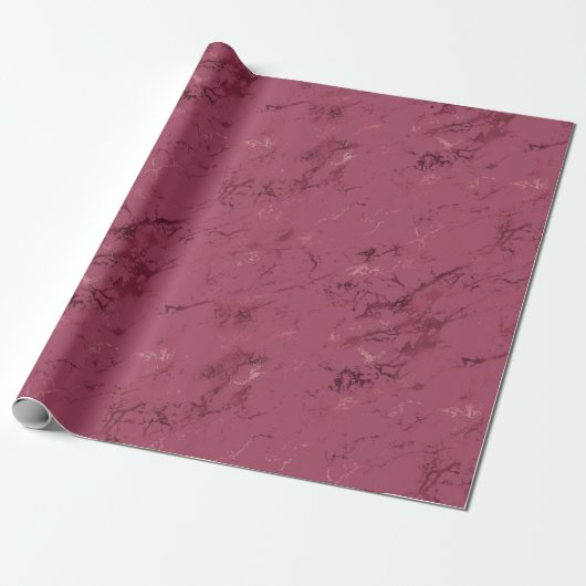 Burgundy Red Marble Geschenkpapier (Ungerollt)