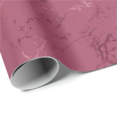 Burgundy Red Marble Geschenkpapier (Rolleneckpunkt)