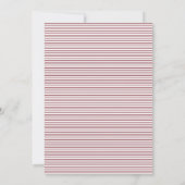 Burgundy Red Minimalistisch Dainty Script Save The Date (Rückseite)