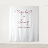 Burgundy Red Minimalistisch Wedding Foto Hintergru