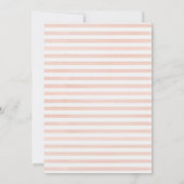 Burgundy Red Navy Floral Geometric Brautparty Einladung (Rückseite)