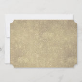 Burgundy Red Navy Floral Rustic Boho Brautparty Einladung (Rückseite)