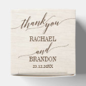 Burgundy Red Navy Floral Rustic Boho Wedding Geschenkschachtel (Oben)