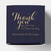 Burgundy Red Navy Floral Rustic Boho Wedding Geschenkschachtel (Oben)