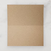 Burgundy Red Navy Floral Rustic Holz Platzkarte (Innenseite Aufgefaltet)