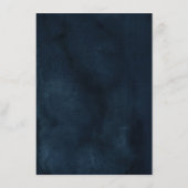 Burgundy Red Navy Floral Rustic Wedding Details En Begleitkarte (Rückseite)