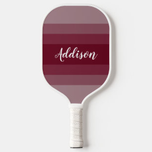 Burgundy Red Ombre Stiped Pickleball Schläger