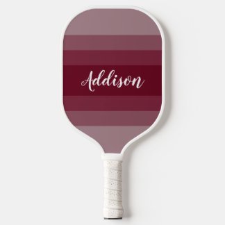Burgundy Red Ombre Stiped Pickleball Schläger