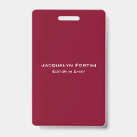 Burgundy Red Schlicht Elegante Moderne Minimalisti