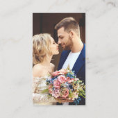 Burgundy Red Small Wedding RSVP Online QR Code Begleitkarte (Rückseite)