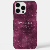 Burgundy Red Sparkle Case-Mate iPhone Hülle (Rückseite)