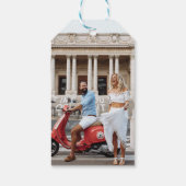 Burgundy Red und Gold Vielen Dank für Ihr Geschenk Geschenkanhänger (Rückseite)