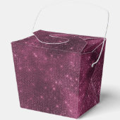 Burgundy Red und Silver Sparkle Geschenkschachtel (Vorderseite)