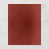 Burgundy Red White Floral Elegant Wedding Menu Flyer (Hinten)