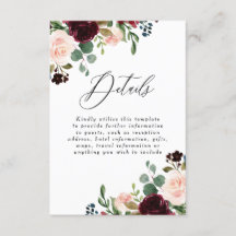 Burgundy Red Wine Blush Wedding Details Empfang